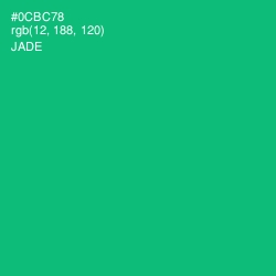 #0CBC78 - Jade Color Image