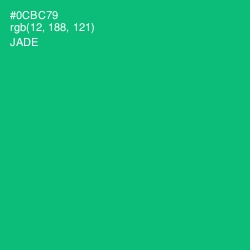 #0CBC79 - Jade Color Image