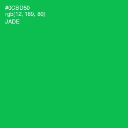 #0CBD50 - Jade Color Image
