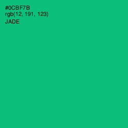 #0CBF7B - Jade Color Image