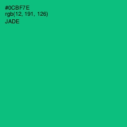 #0CBF7E - Jade Color Image