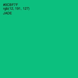 #0CBF7F - Jade Color Image