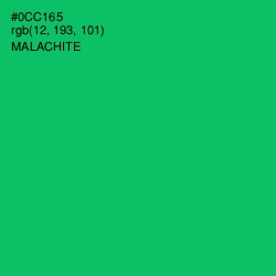 #0CC165 - Malachite Color Image