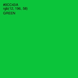 #0CC43A - Green Color Image