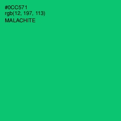 #0CC571 - Malachite Color Image