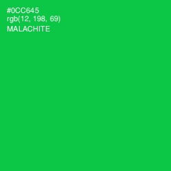 #0CC645 - Malachite Color Image