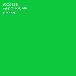 #0CC83B - Green Color Image