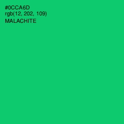 #0CCA6D - Malachite Color Image