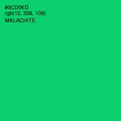 #0CD06D - Malachite Color Image