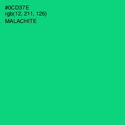 #0CD37E - Malachite Color Image