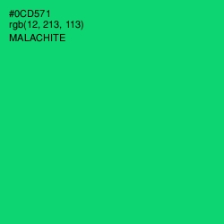 #0CD571 - Malachite Color Image