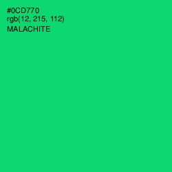 #0CD770 - Malachite Color Image