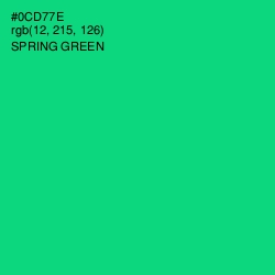 #0CD77E - Spring Green Color Image