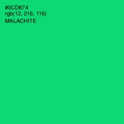 #0CD874 - Malachite Color Image