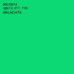 #0CD974 - Malachite Color Image
