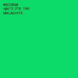 #0CDB68 - Malachite Color Image