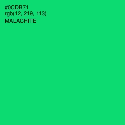 #0CDB71 - Malachite Color Image
