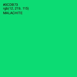 #0CDB73 - Malachite Color Image