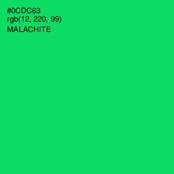 #0CDC63 - Malachite Color Image