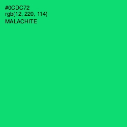 #0CDC72 - Malachite Color Image