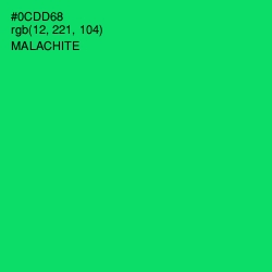 #0CDD68 - Malachite Color Image