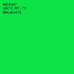 #0CE347 - Malachite Color Image