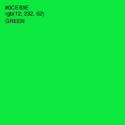 #0CE83E - Green Color Image