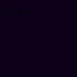 #0D0119 - Black Russian Color Image