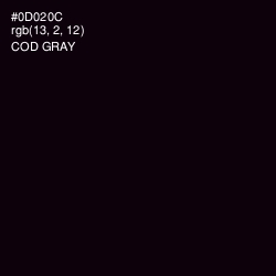 #0D020C - Cod Gray Color Image