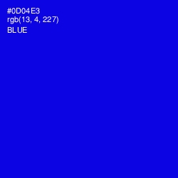 #0D04E3 - Blue Color Image