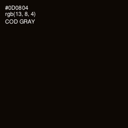 #0D0804 - Cod Gray Color Image