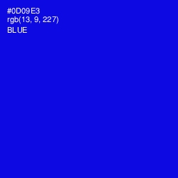 #0D09E3 - Blue Color Image