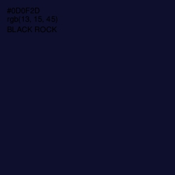 #0D0F2D - Black Rock Color Image