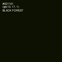 #0D1101 - Black Forest Color Image