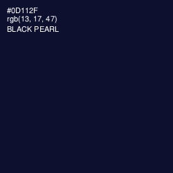 #0D112F - Black Pearl Color Image