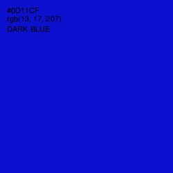 #0D11CF - Dark Blue Color Image