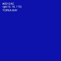 #0D12AC - Torea Bay Color Image