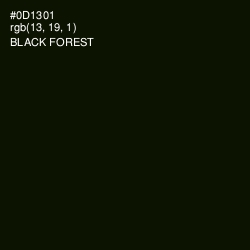 #0D1301 - Black Forest Color Image