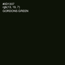 #0D1307 - Gordons Green Color Image