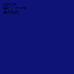 #0D1377 - Arapawa Color Image