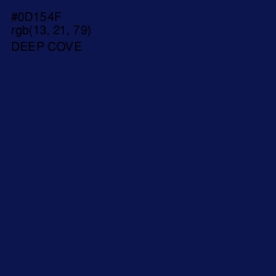 #0D154F - Deep Cove Color Image