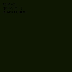 #0D1701 - Black Forest Color Image