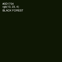#0D1704 - Black Forest Color Image