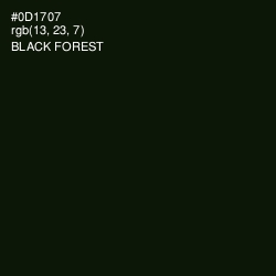 #0D1707 - Black Forest Color Image