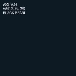 #0D1A24 - Black Pearl Color Image