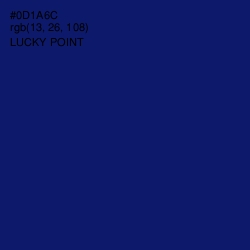 #0D1A6C - Lucky Point Color Image