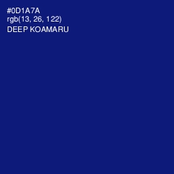 #0D1A7A - Deep Koamaru Color Image