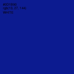 #0D1B90 - Ultramarine Color Image