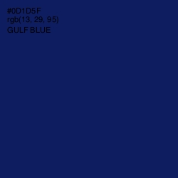 #0D1D5F - Gulf Blue Color Image