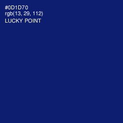 #0D1D70 - Lucky Point Color Image